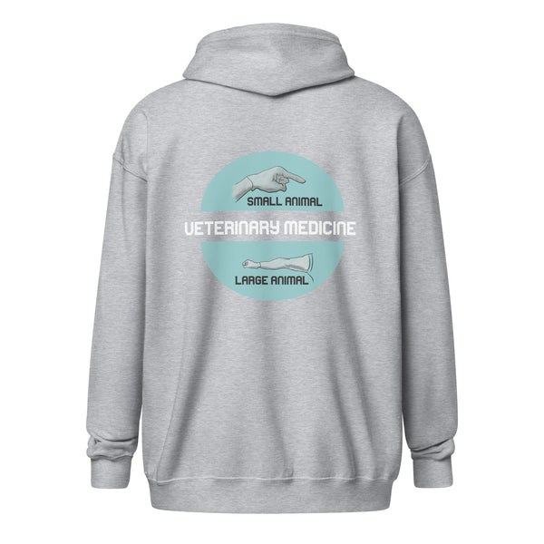 Veterinary Medicine - Small & Big animal Unisex Zip Hoodie-I love Veterinary