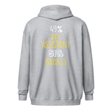 49% vet assistant 51% Badass Unisex Zip Hoodie-I love Veterinary