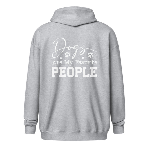 Dogs Are My Favorite People Unisex Zip Hoodie-I love Veterinary