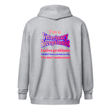 I'm a vet receptionist, I solve problems 2 Unisex Zip Hoodie-I love Veterinary