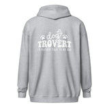 I'd rather talk to my Dog Unisex Zip Hoodie-I love Veterinary