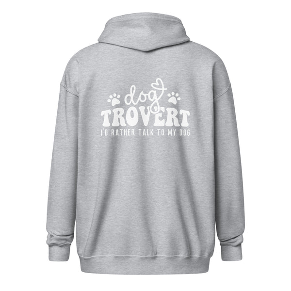 I'd rather talk to my Dog Unisex Zip Hoodie-I love Veterinary