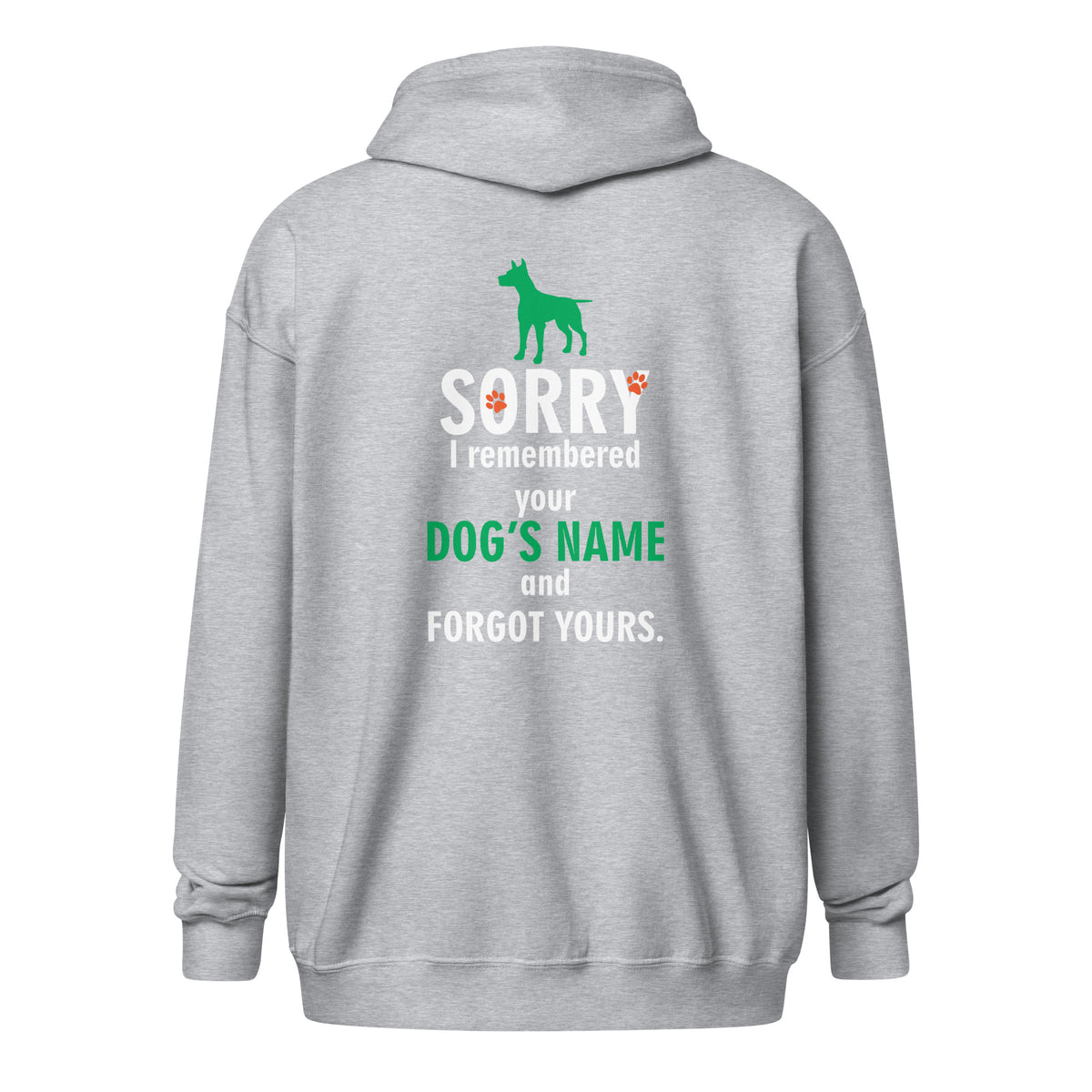 I remembered your dogs name Unisex Zip Hoodie