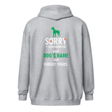 I remembered your dogs name Unisex Zip Hoodie