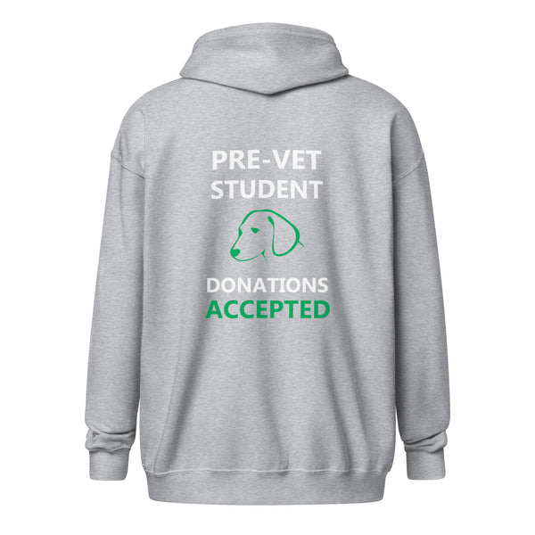Pre - Vet Student Unisex Zip Hoodie