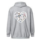 Veterinary Heart Unisex Zip Hoodie
