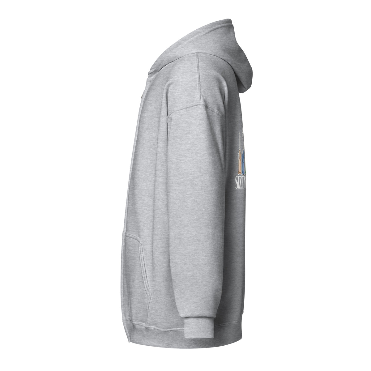 Size matters Unisex Zip Hoodie-I love Veterinary