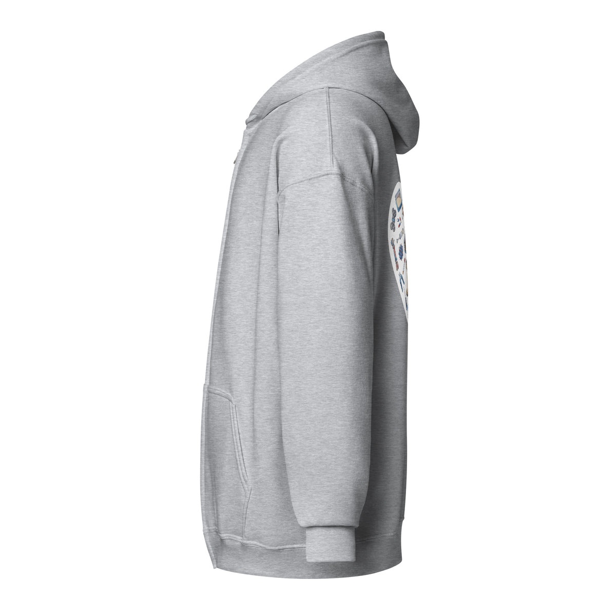 Veterinary Heart Unisex Zip Hoodie