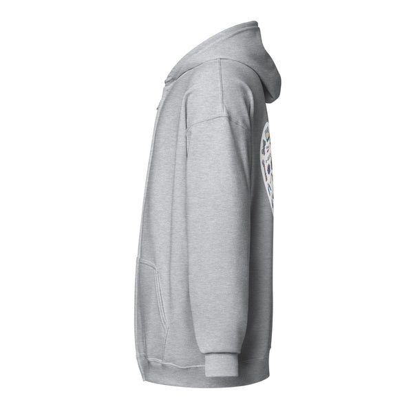 Veterinary Heart Unisex Zip Hoodie