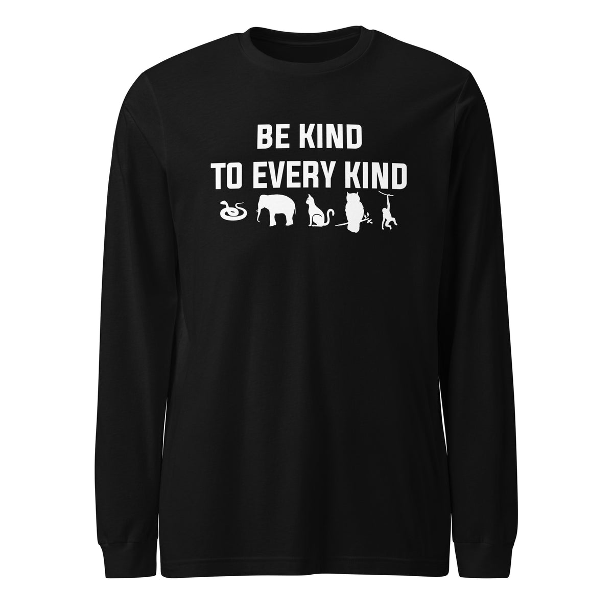 Be kind to every kind Unisex Long Sleeve Tee-Unisex Long Sleeve Shirt | Bella + Canvas 3501-I love Veterinary