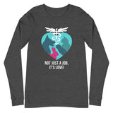 Not just a job, it's love Unisex Long Sleeve Tee-Unisex Long Sleeve Shirt | Bella + Canvas 3501-I love Veterinary