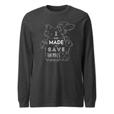 I was made to save animals Unisex Long Sleeve Tee-I love Veterinary