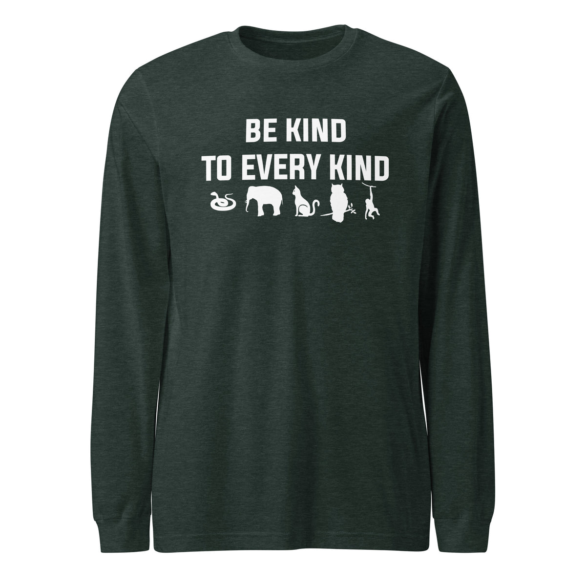 Be kind to every kind Unisex Long Sleeve Tee-Unisex Long Sleeve Shirt | Bella + Canvas 3501-I love Veterinary