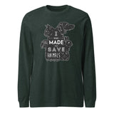 I was made to save animals Unisex Long Sleeve Tee-I love Veterinary