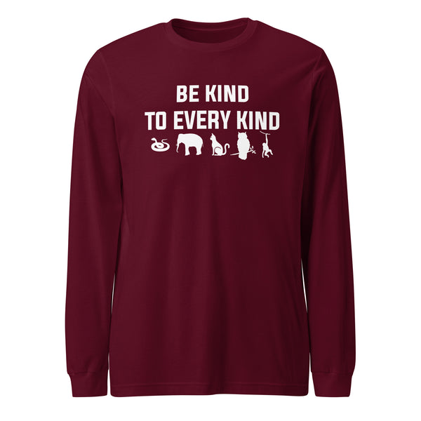 Be kind to every kind Unisex Long Sleeve Tee-Unisex Long Sleeve Shirt | Bella + Canvas 3501-I love Veterinary