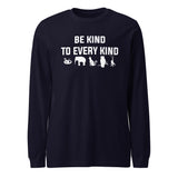 Be kind to every kind Unisex Long Sleeve Tee-Unisex Long Sleeve Shirt | Bella + Canvas 3501-I love Veterinary