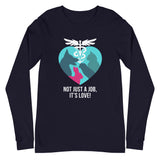 Not just a job, it's love Unisex Long Sleeve Tee-Unisex Long Sleeve Shirt | Bella + Canvas 3501-I love Veterinary