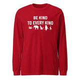 Be kind to every kind Unisex Long Sleeve Tee-Unisex Long Sleeve Shirt | Bella + Canvas 3501-I love Veterinary