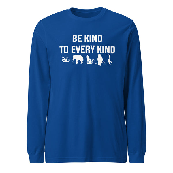 Be kind to every kind Unisex Long Sleeve Tee-Unisex Long Sleeve Shirt | Bella + Canvas 3501-I love Veterinary