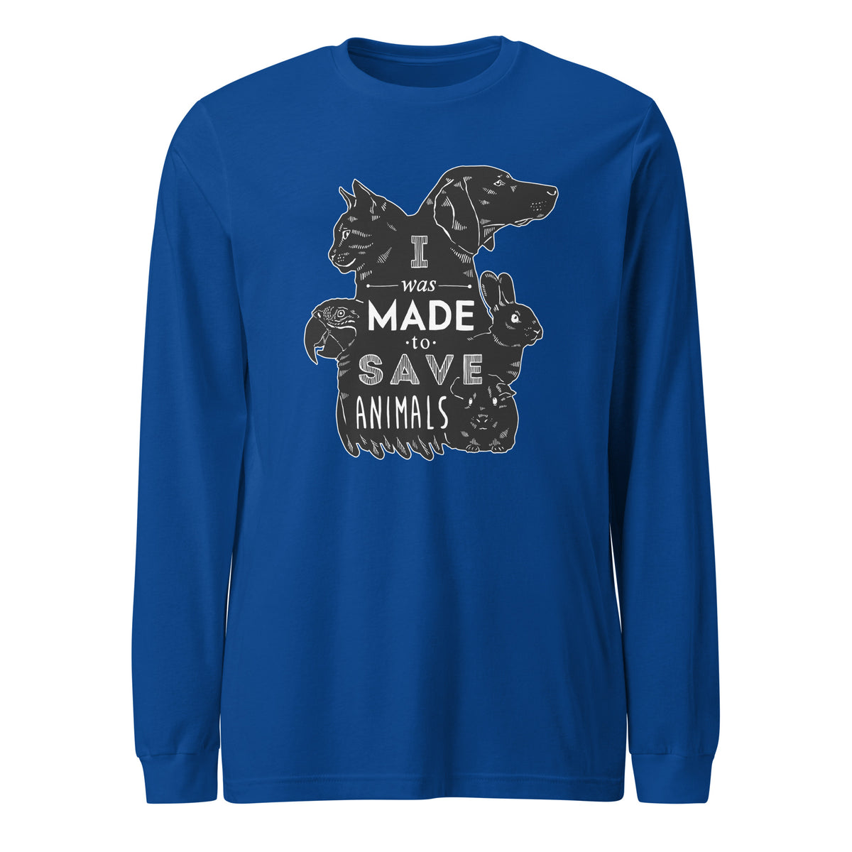 I was made to save animals Unisex Long Sleeve Tee-I love Veterinary