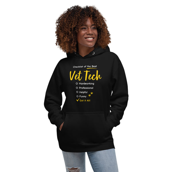 Checklist of the best Vet Tech Unisex Premium Hoodie-Premium Unisex Hoodie-I love Veterinary