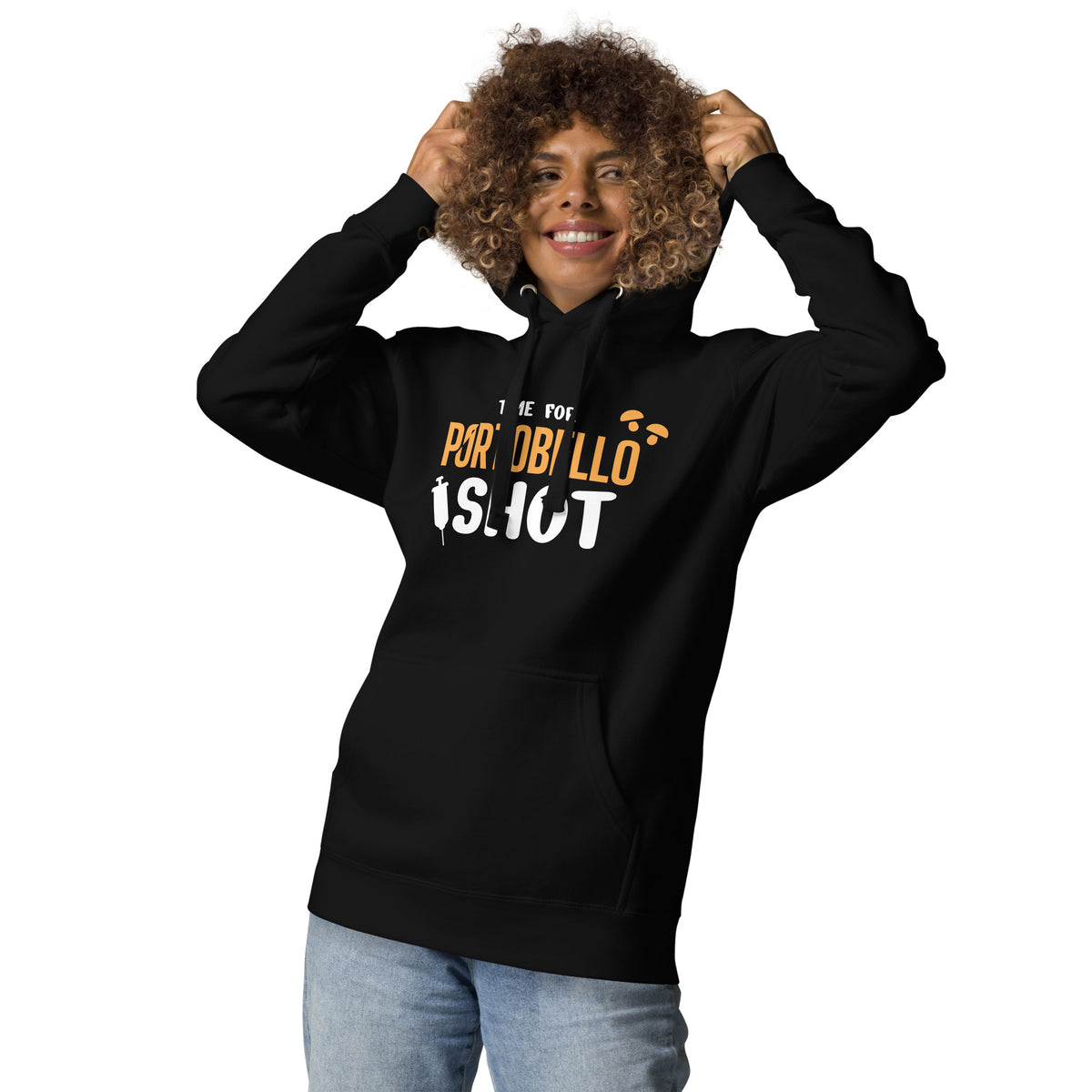 Time for Portobello shot Unisex Premium Hoodie-Premium Unisex Hoodie-I love Veterinary