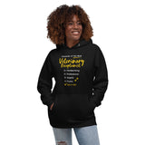 Veterinary Receptionist checklist Women's Premium Hoodie-I love Veterinary