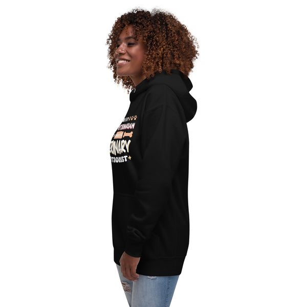 Exhausted veterinary receptionist Women's Premium Hoodie-I love Veterinary