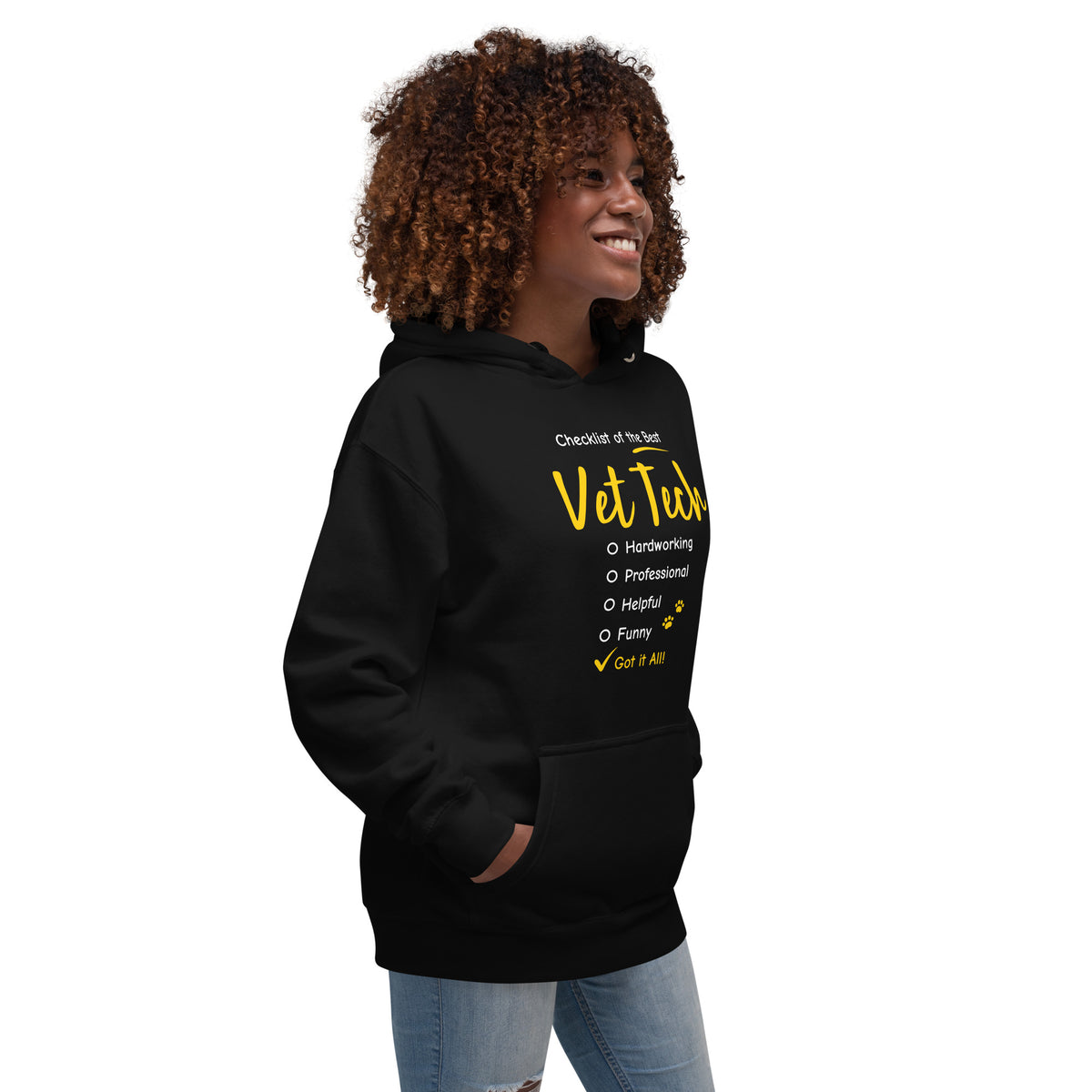 Checklist of the best Vet Tech Unisex Premium Hoodie-Premium Unisex Hoodie-I love Veterinary