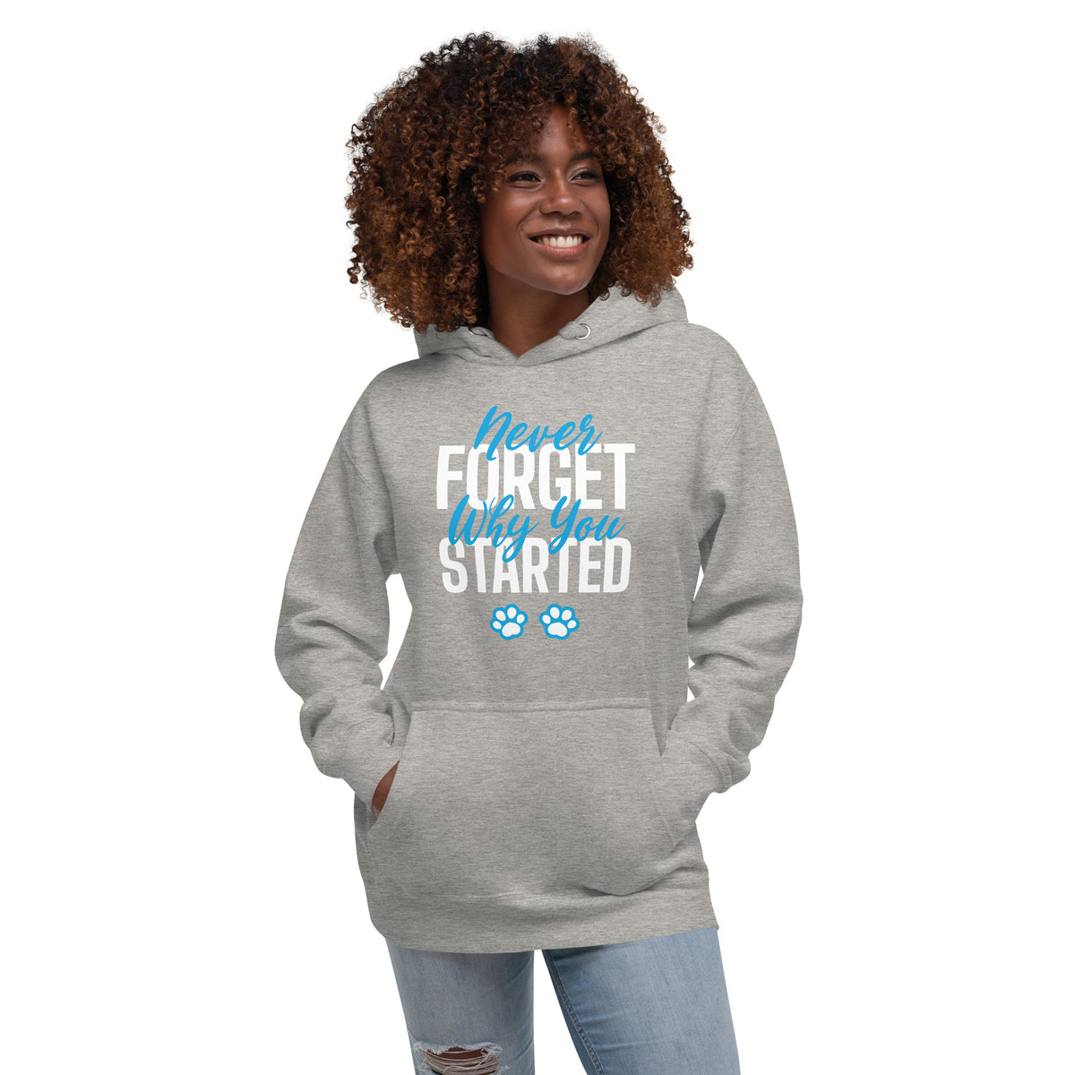 Never forget why you started Women’s Premium Hoodie-Premium Unisex Hoodie-I love Veterinary