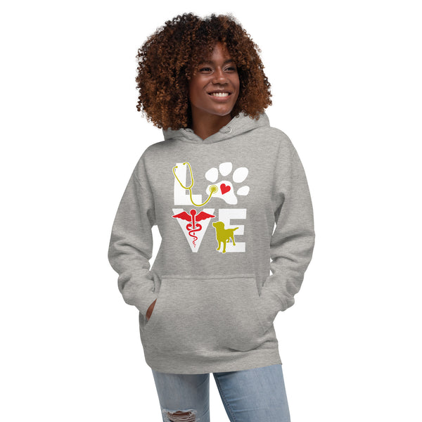 Love Veterinary Dog Unisex Premium Hoodie-Premium Unisex Hoodie-I love Veterinary