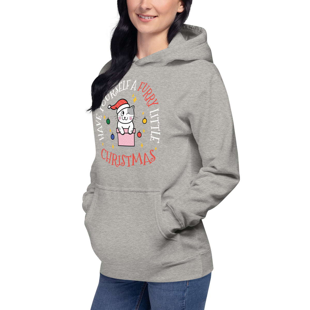 Furry Little Christmas Unisex Premium Hoodie Hoodie-Premium Unisex Hoodie-I love Veterinary