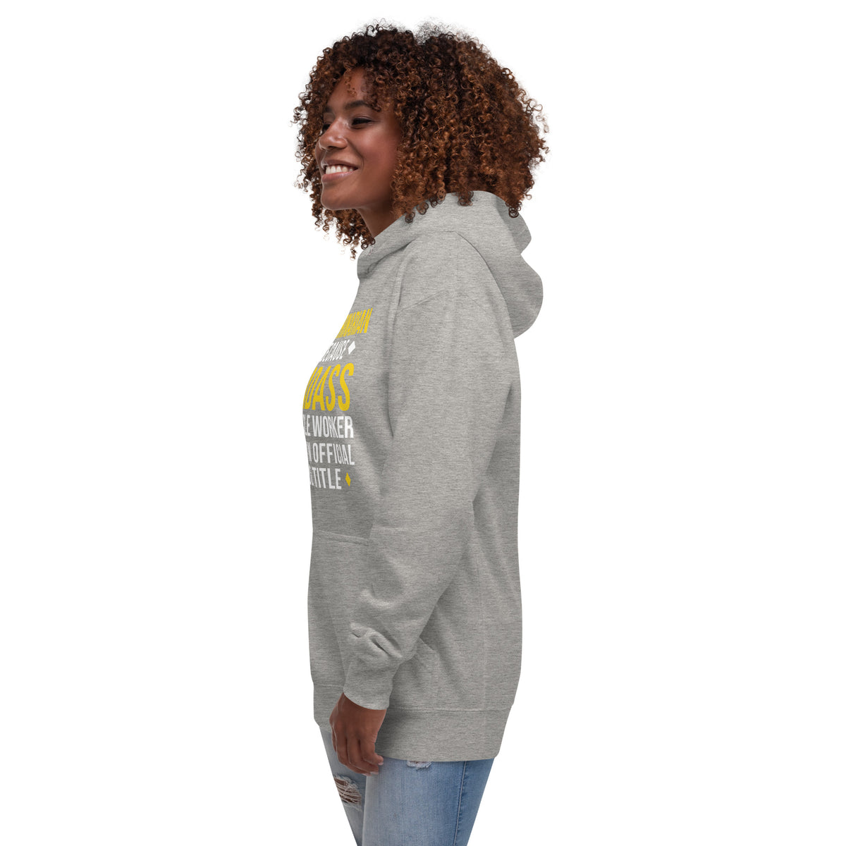 Veterinarian because BADASS MIRACLE WORKER isn't an official job title Unisex Premium Hoodie-Premium Unisex Hoodie-I love Veterinary