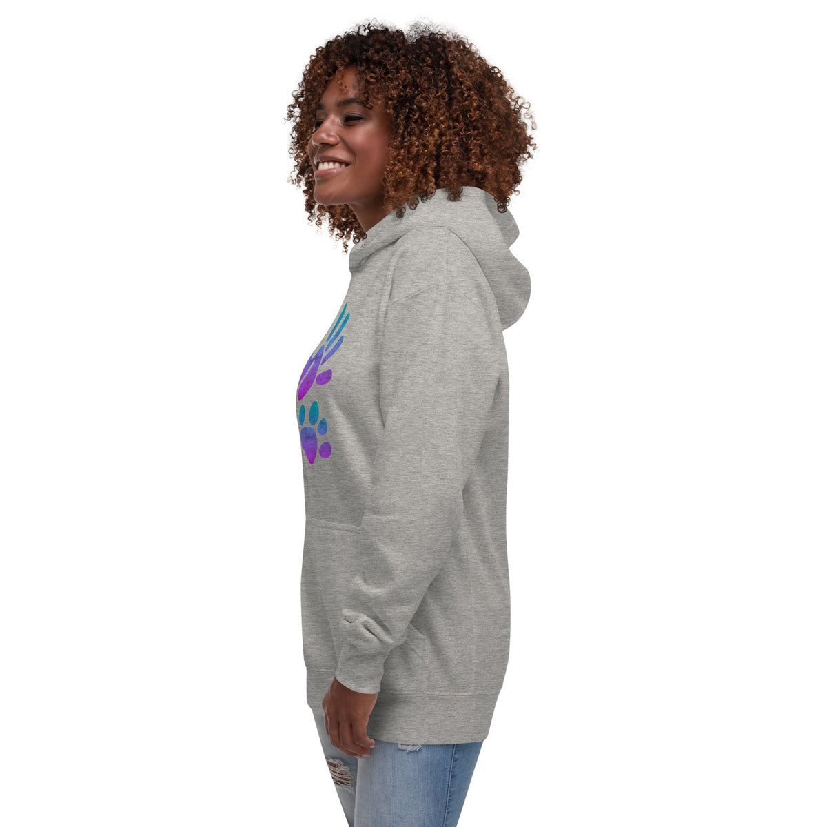 Hand Paw Prints Unisex Premium Hoodie-Premium Unisex Hoodie-I love Veterinary