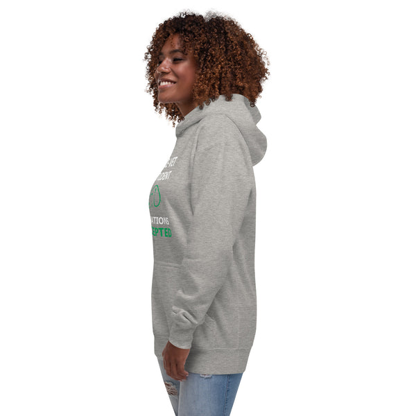 Pre - Vet Student Donations Accepted Unisex Premium Hoodie-Premium Unisex Hoodie-I love Veterinary