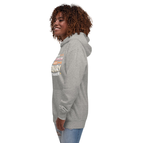 Exhausted veterinary receptionist Women's Premium Hoodie-I love Veterinary