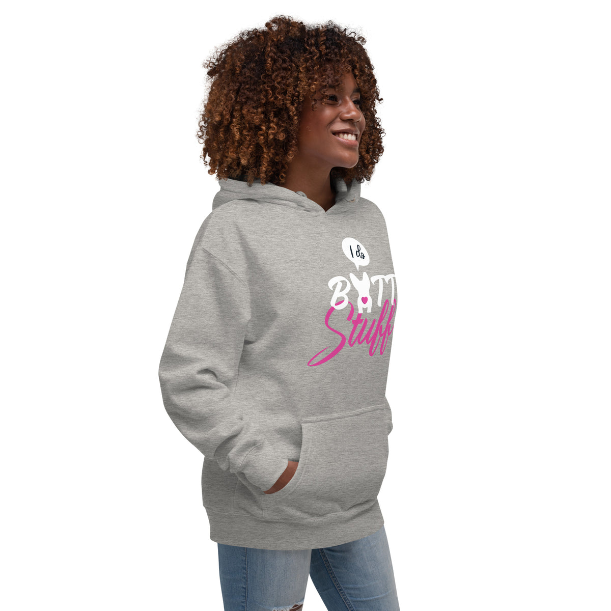 I do butt stuff Unisex Premium Hoodie-Premium Unisex Hoodie-I love Veterinary