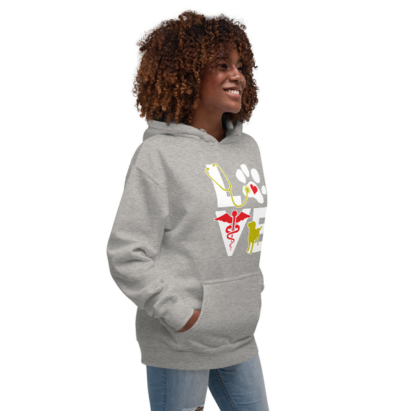 Love Veterinary Dog Unisex Premium Hoodie-Premium Unisex Hoodie-I love Veterinary