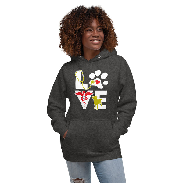 Love Veterinary Dog Unisex Premium Hoodie-Premium Unisex Hoodie-I love Veterinary