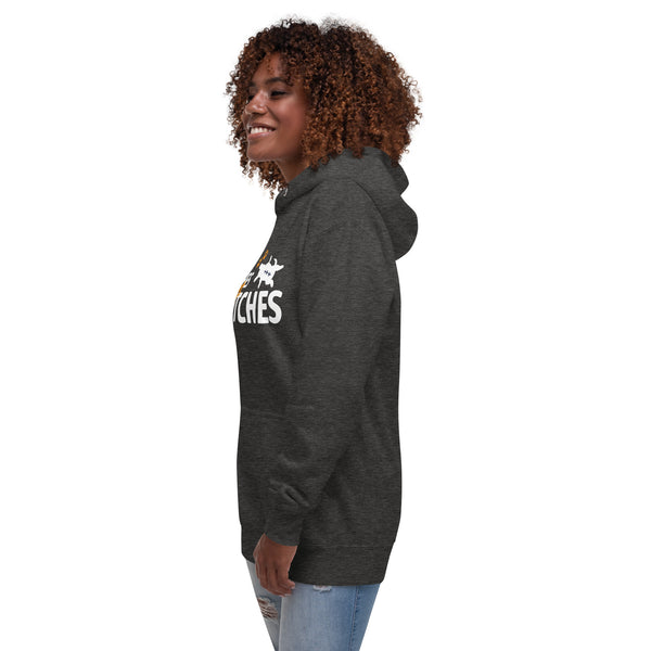 Bitches get stitches Unisex Premium Hoodie-Premium Unisex Hoodie-I love Veterinary