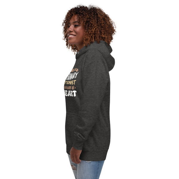 Veterinary receptionist work of heart Women's Premium Hoodie-I love Veterinary