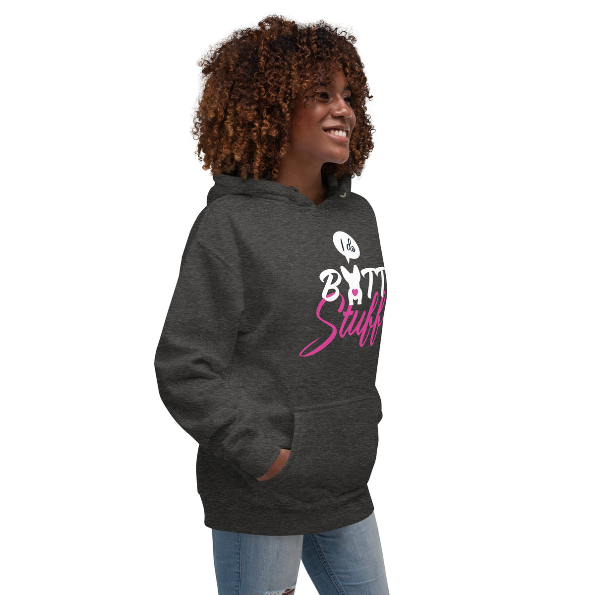 I do butt stuff Unisex Premium Hoodie-Premium Unisex Hoodie-I love Veterinary