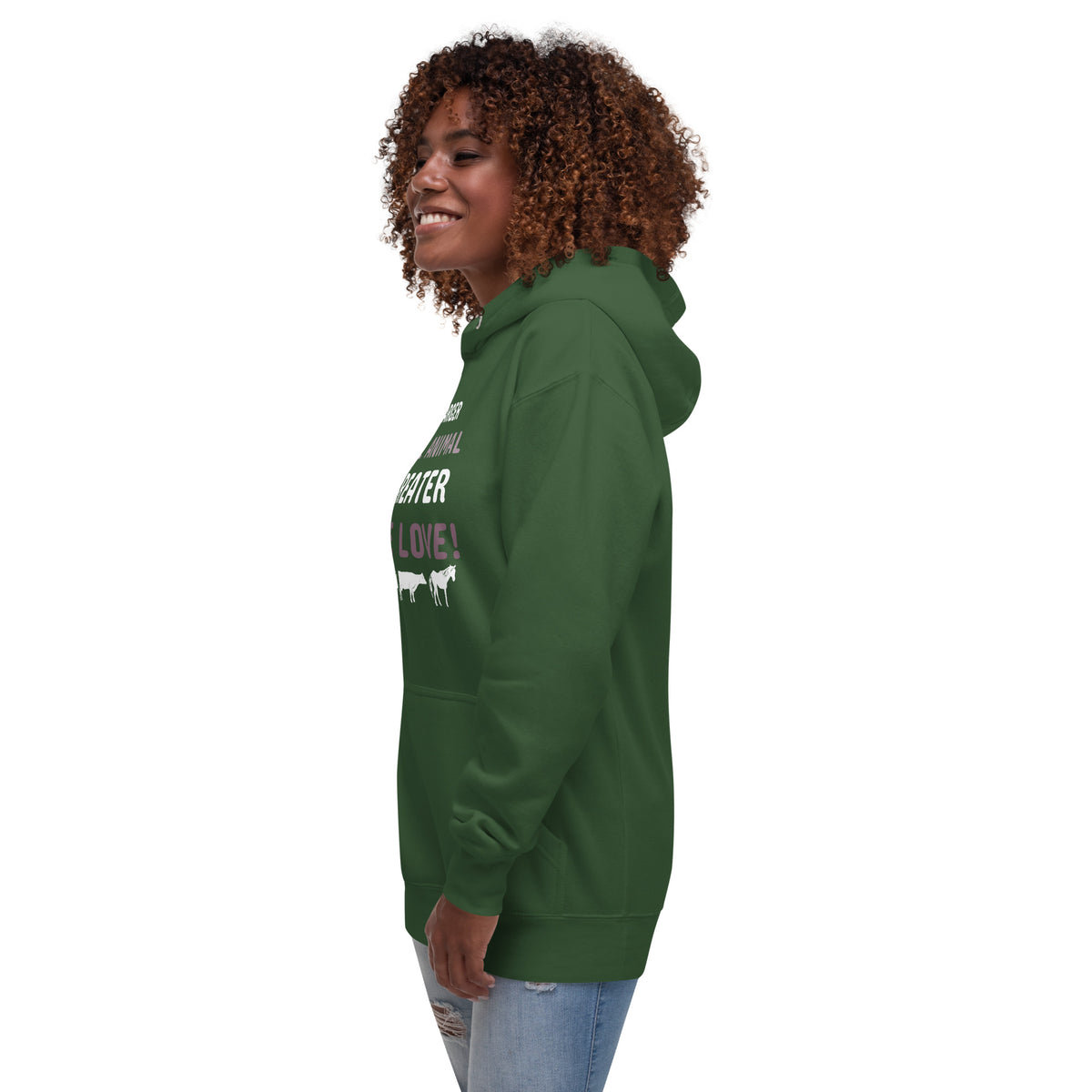 Larger the animal- Greater the love! Women’s Premium Hoodie-Premium Unisex Hoodie-I love Veterinary