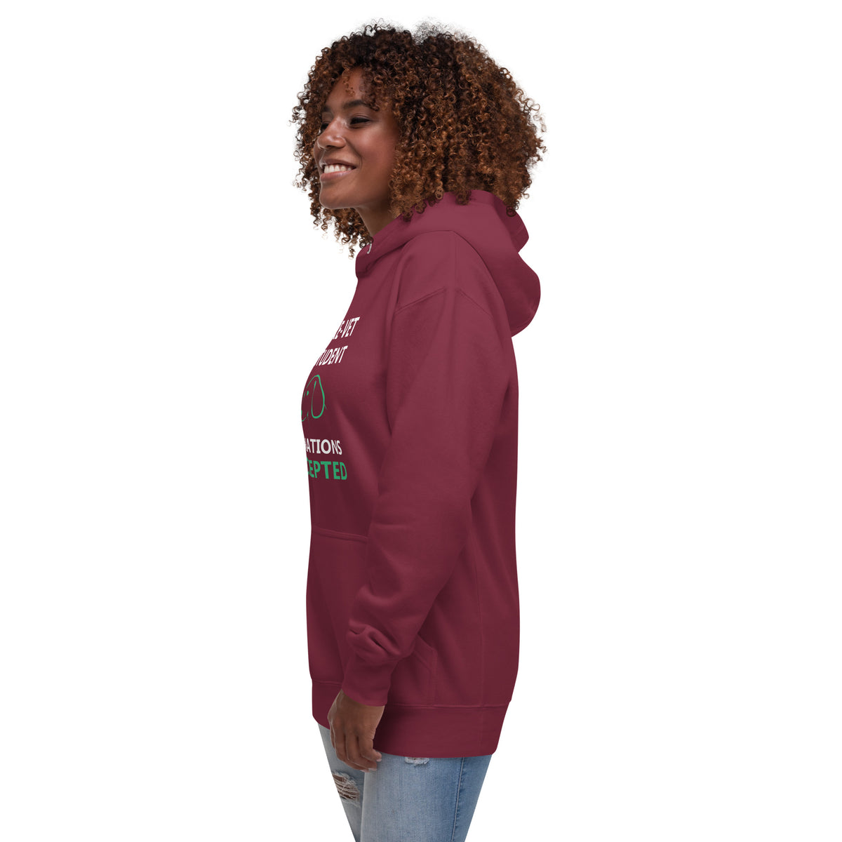 Pre - Vet Student Donations Accepted Unisex Premium Hoodie-Premium Unisex Hoodie-I love Veterinary