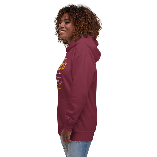 Veterinary Receptionist checklist Women's Premium Hoodie-I love Veterinary
