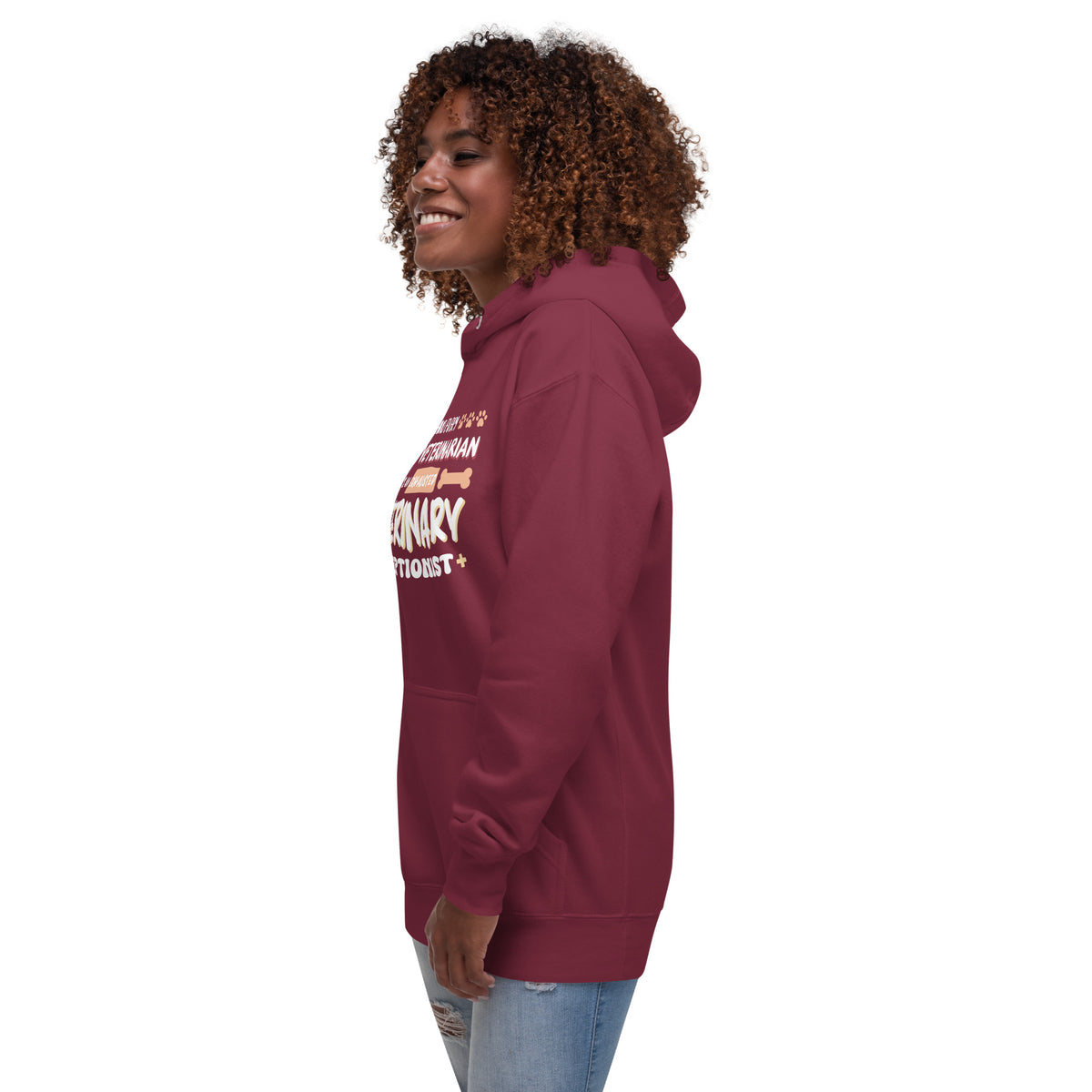 Exhausted veterinary receptionist Women's Premium Hoodie-I love Veterinary