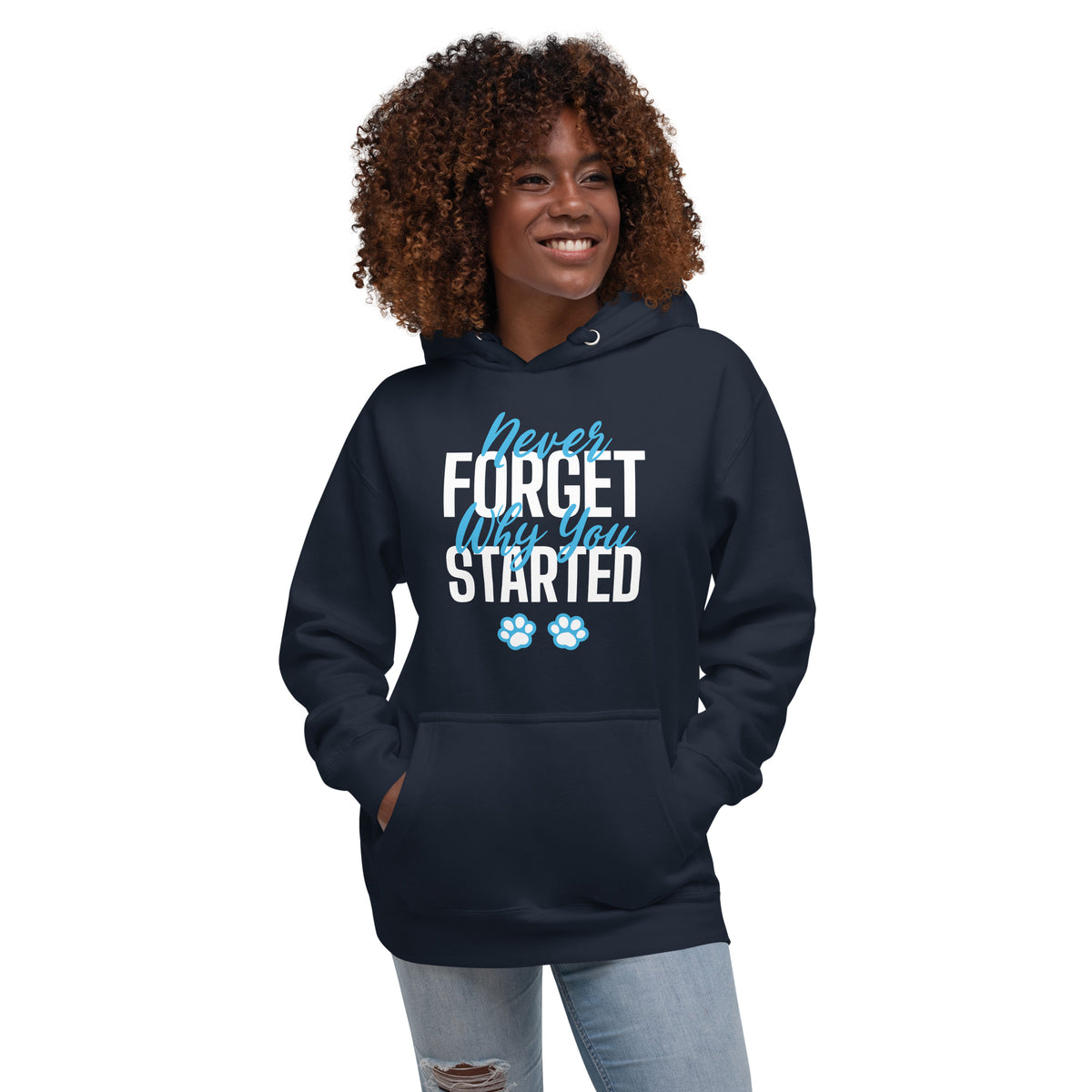 Never forget why you started Women’s Premium Hoodie-Premium Unisex Hoodie-I love Veterinary