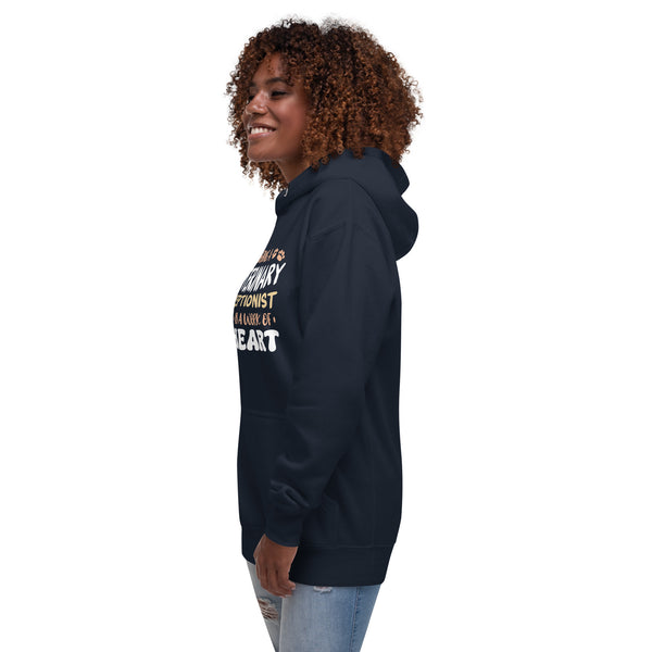 Veterinary receptionist work of heart Women's Premium Hoodie-I love Veterinary