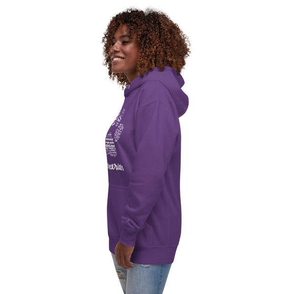 Veterinarian Paw Print Unisex Premium Hoodie-Premium Unisex Hoodie-I love Veterinary