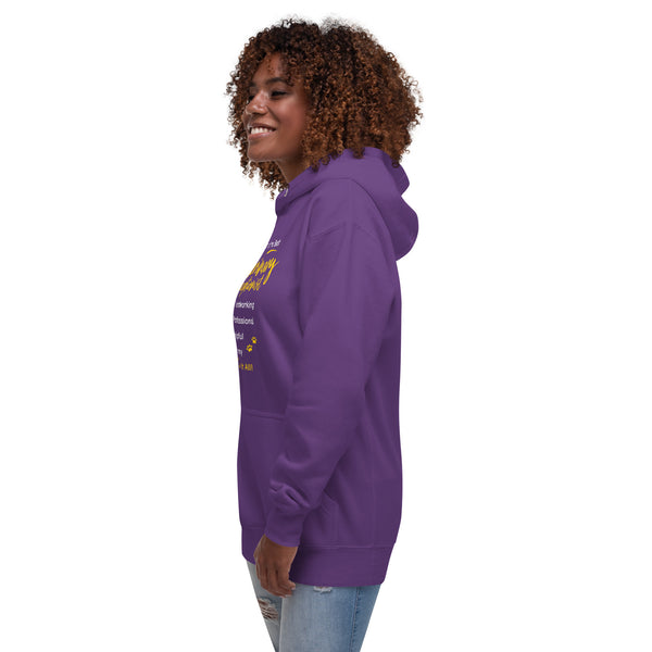 Veterinary Receptionist checklist Women's Premium Hoodie-I love Veterinary